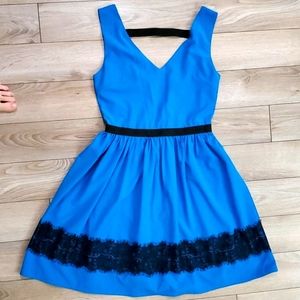 Ya Los Angeles dress blue, black and backl…